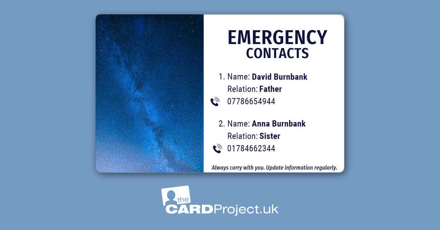 Deep Space ICE Photo ID Card (REAR)